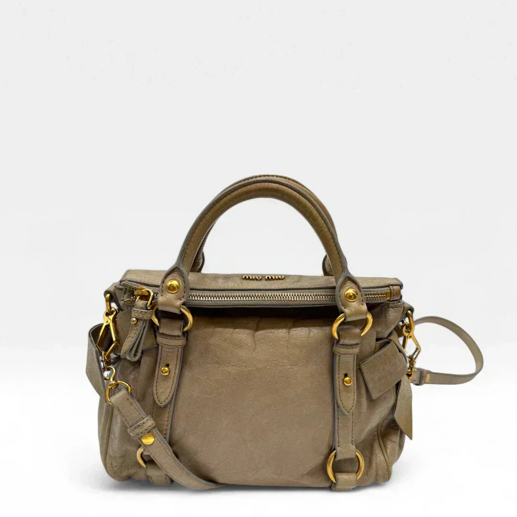 🔥 Pre-owned Miu Miu handbag Vitello Satchel small 🔥