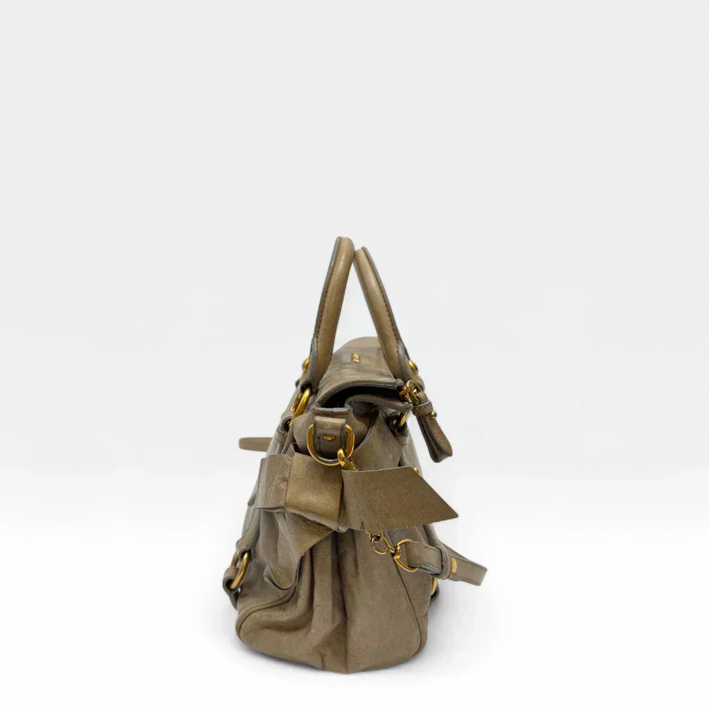 🔥 Pre-owned Miu Miu handbag Vitello Satchel small 🔥