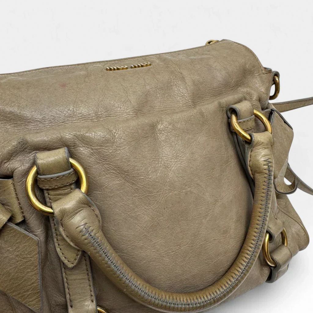 🔥 Pre-owned Miu Miu handbag Vitello Satchel small 🔥