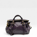 🔥 Pre-owned Miu Miu handbag Vitello Satchel purple 🔥