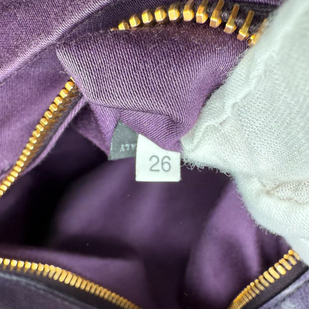 🔥 Pre-owned Miu Miu handbag Vitello Satchel purple 🔥