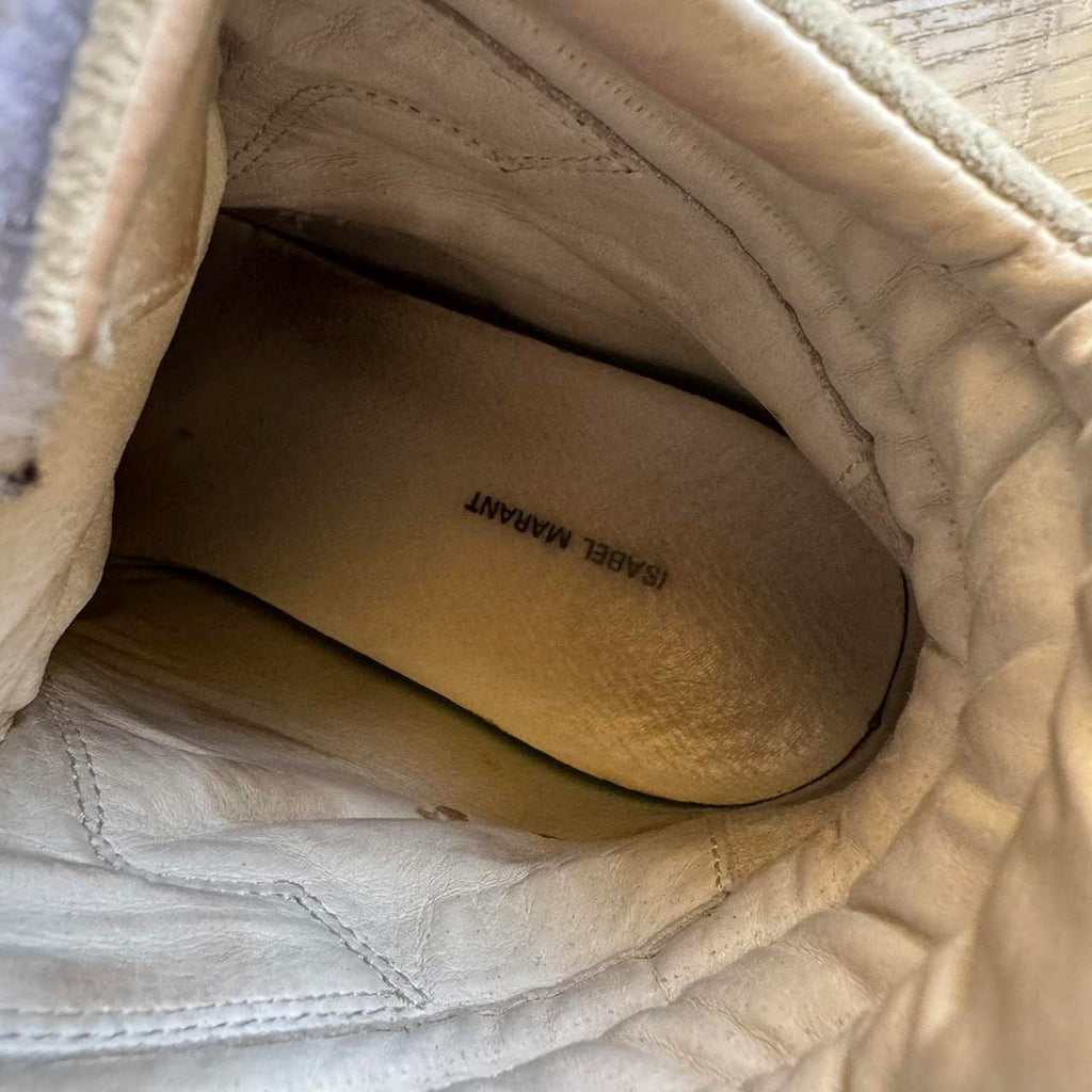 Isabel Marant Women's Cream and White Trainers