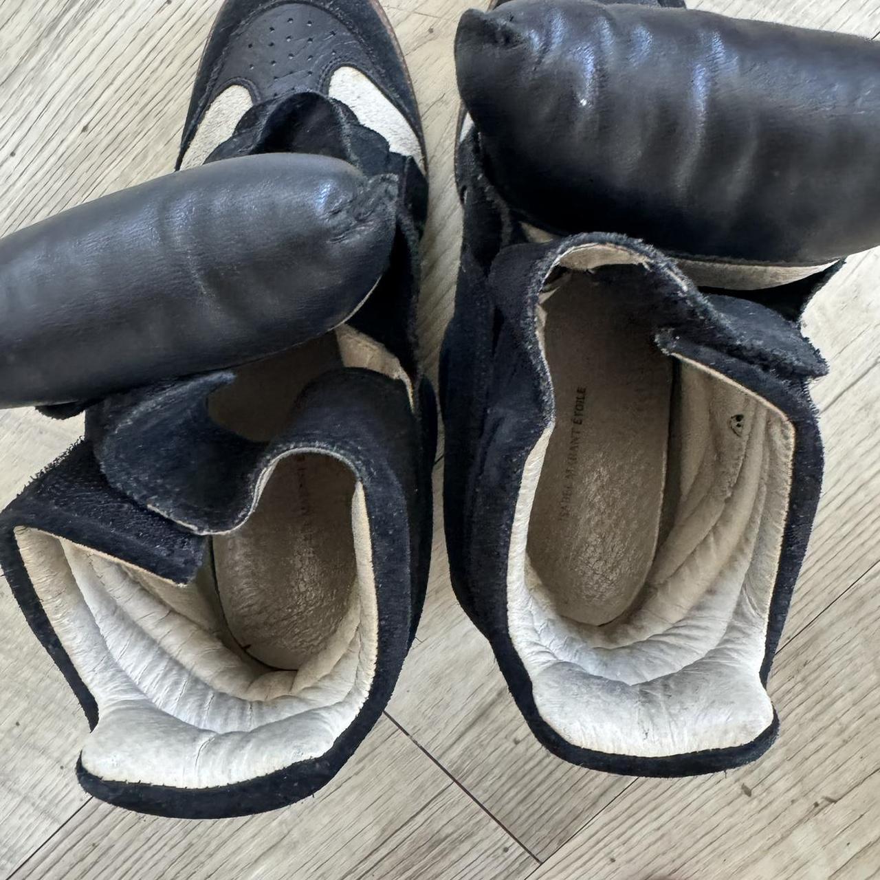 Isabel Marant Bekett Wedge Sneakers – Black & Cream