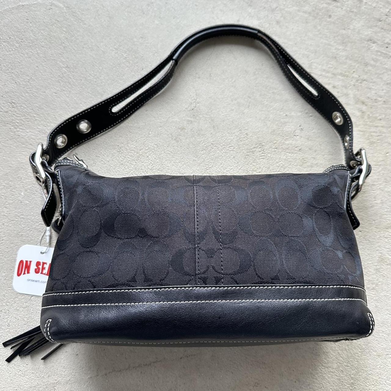 vintage y2k coach black shoulder bag 14