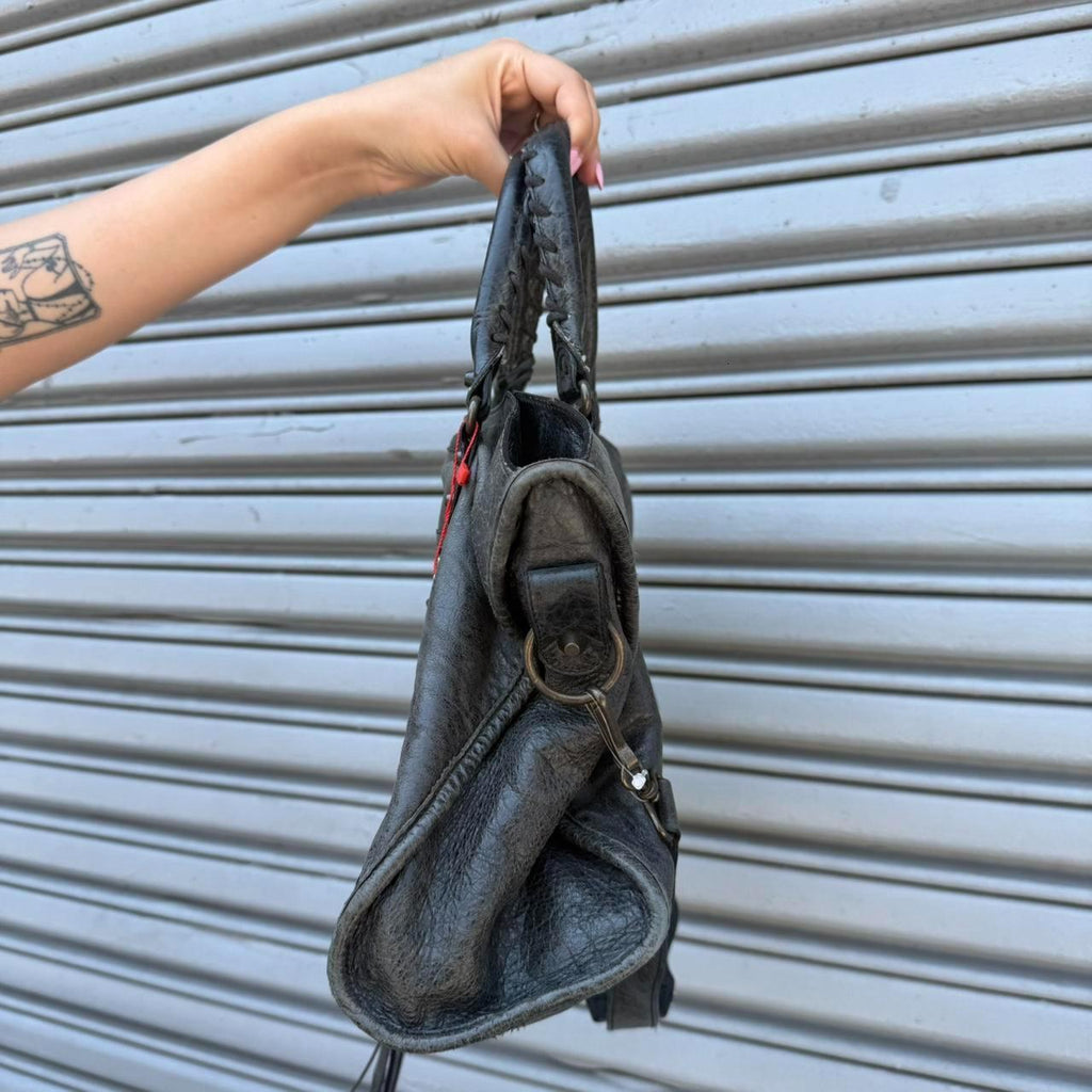 Vintage Balenciaga City Bag – Classic Moto Style