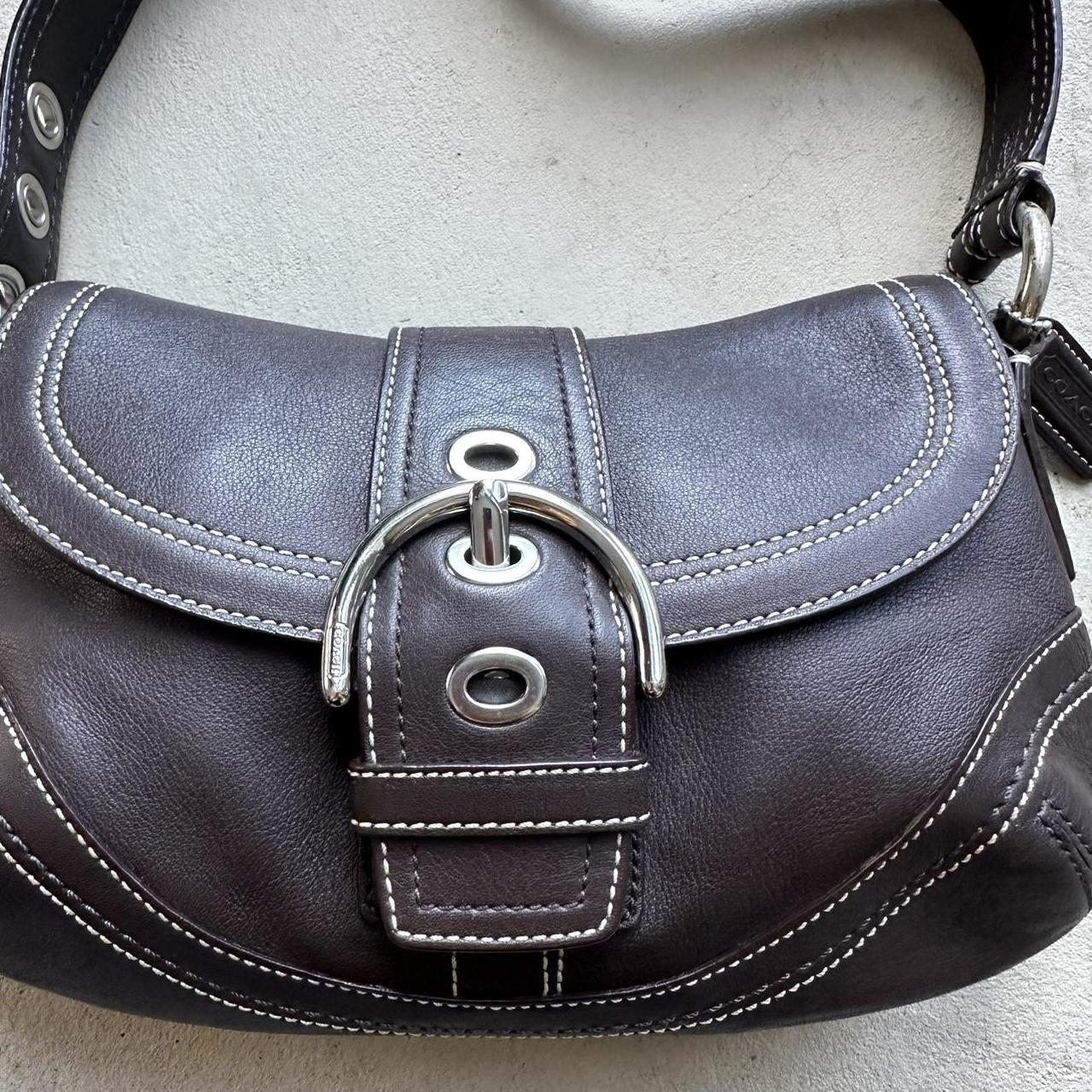 vintage y2k coach brown mini soho leather shoulder bag 15
