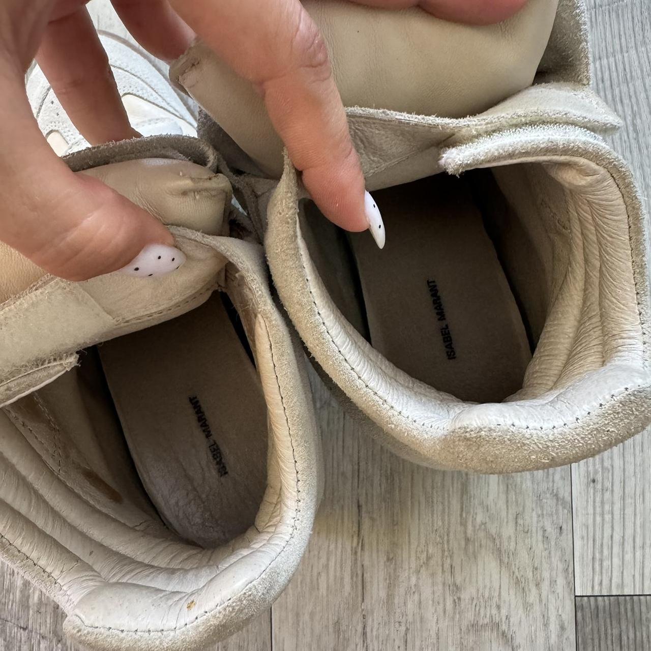 Isabel Marant Women's Cream and Tan Trainers