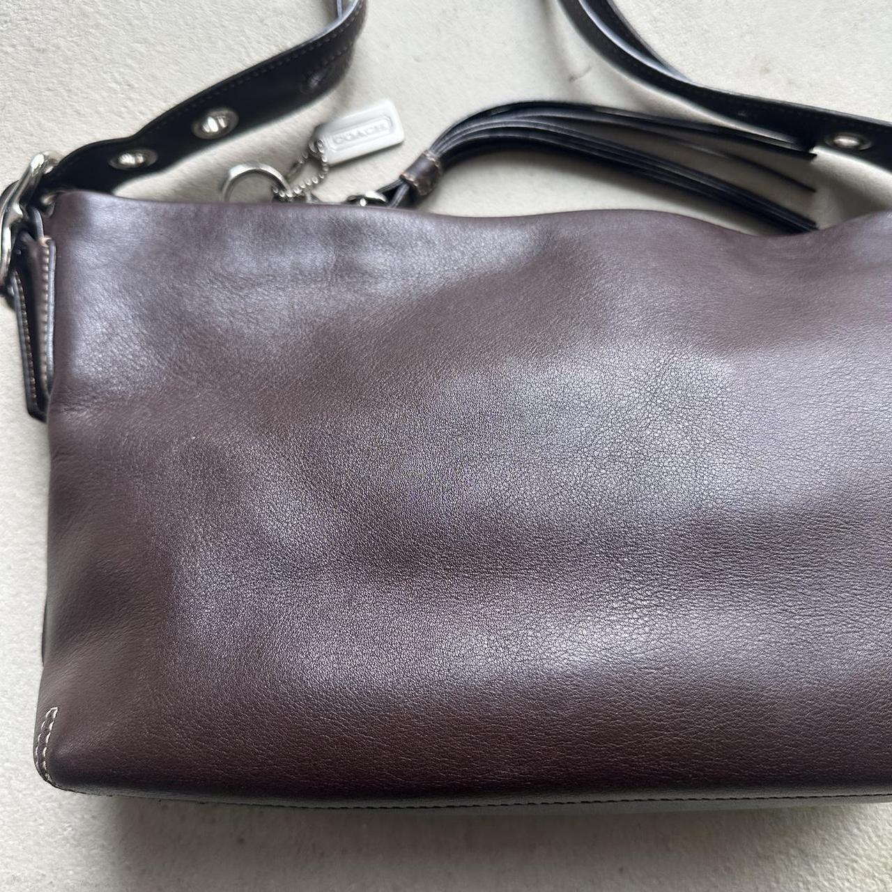 vintage y2k coach brown leather shoulder bag 4