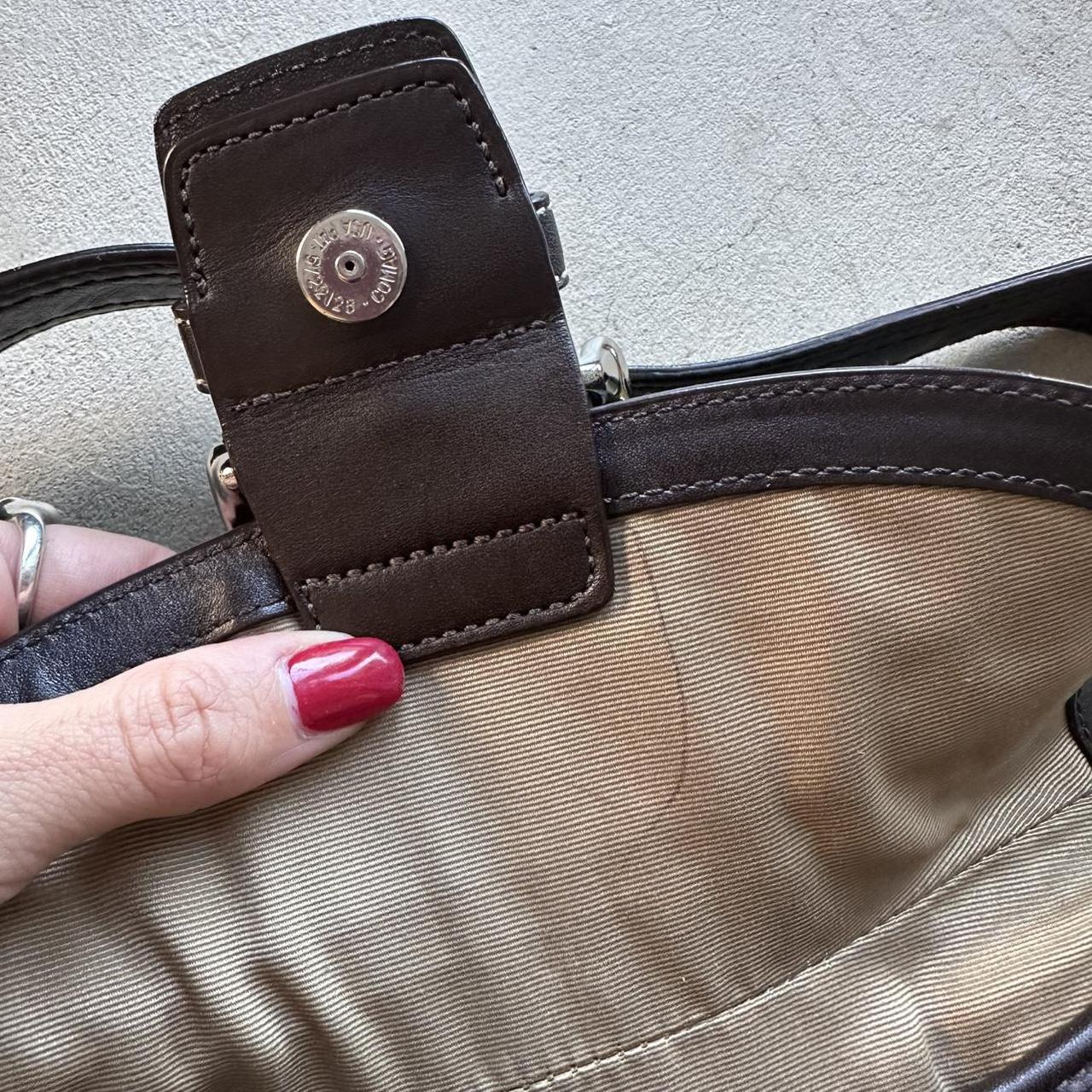 vintage y2k coach brown mini soho leather shoulder bag 15