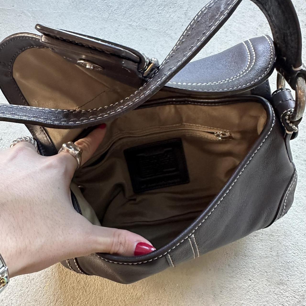 vintage y2k coach brown mini soho leather shoulder bag 15