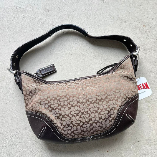 vintage y2k coach brown croissant shoulder bag 8