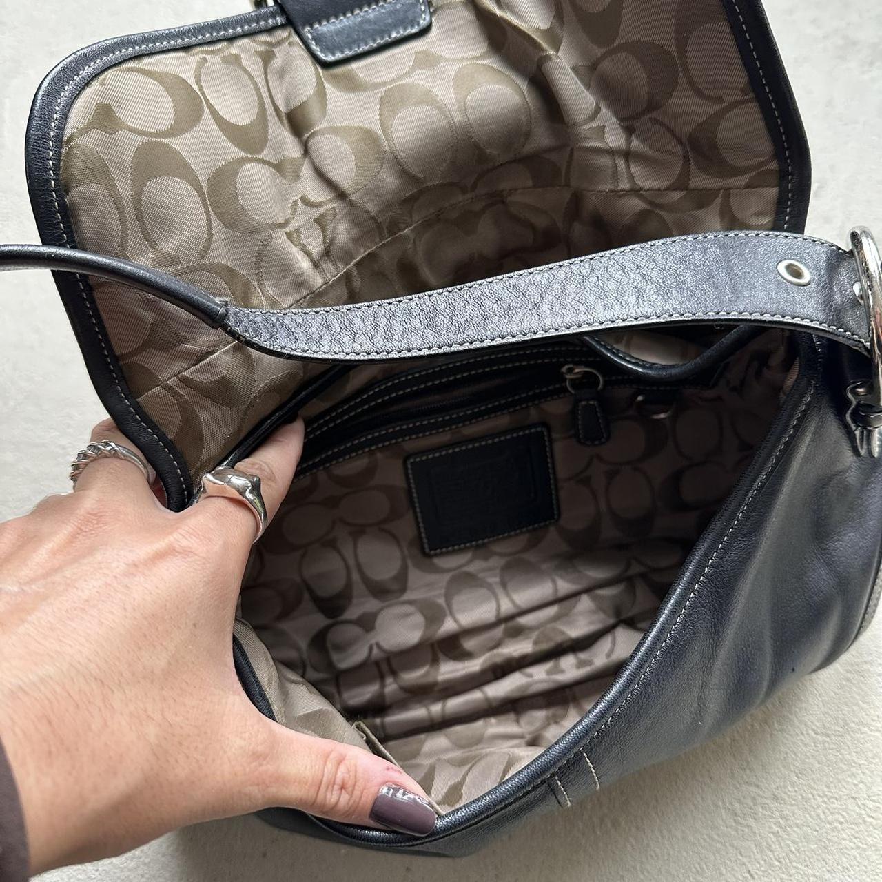 vintage y2k coach black leather soho shoulder bag 20