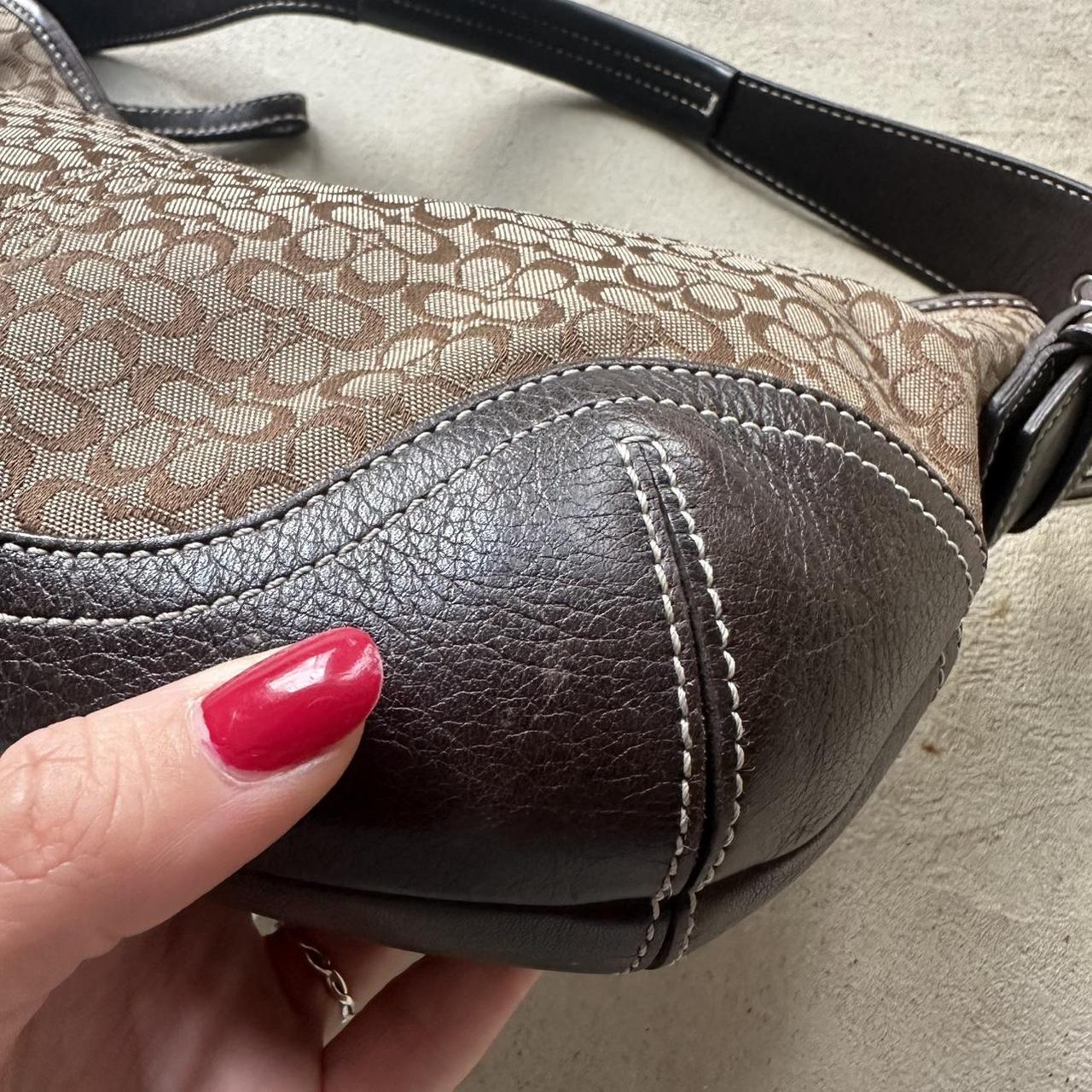 vintage y2k coach brown croissant shoulder bag 8