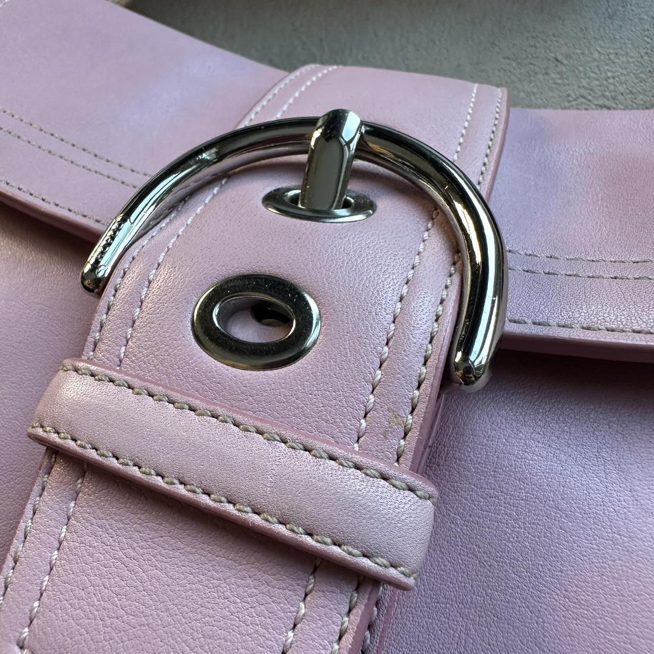 rare vintage y2k coach pink leather soho shoulder bag