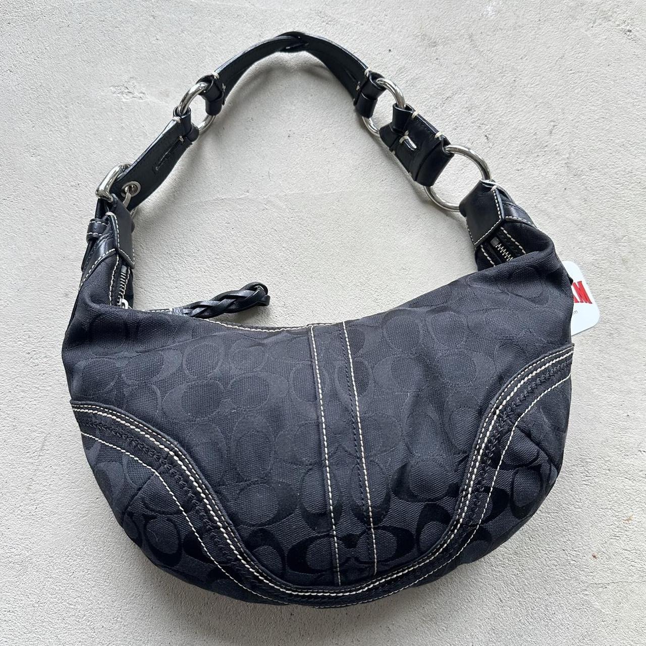 vintage y2k coach black croissant shoulder bag 15