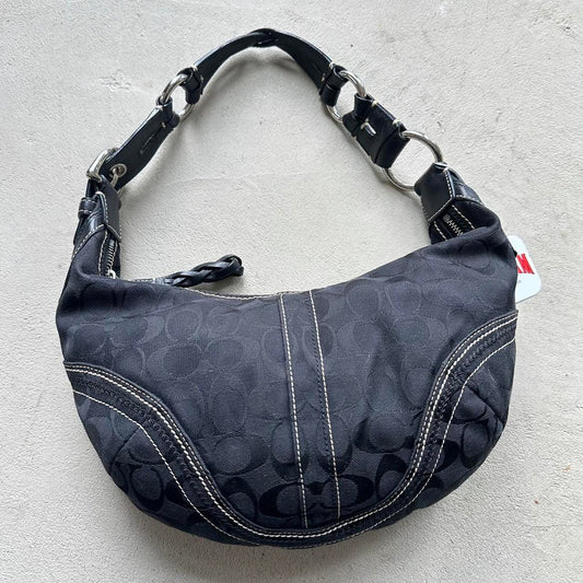 vintage y2k coach black croissant shoulder bag 15