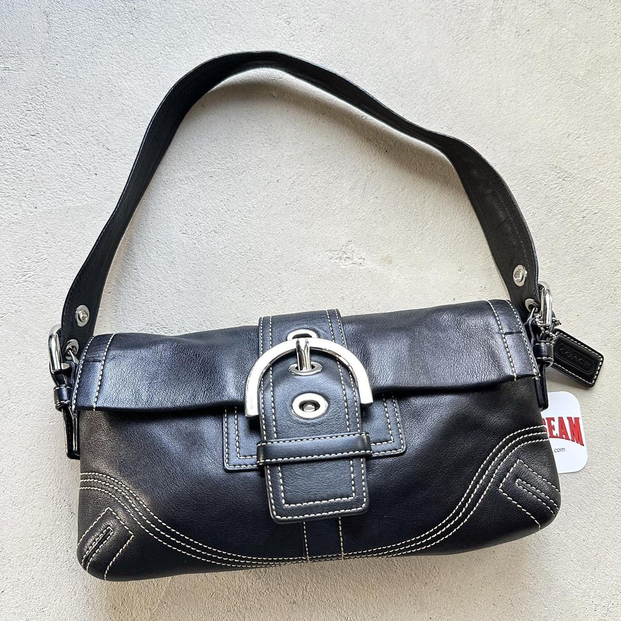 vintage y2k coach black square soho shoulder bag 1