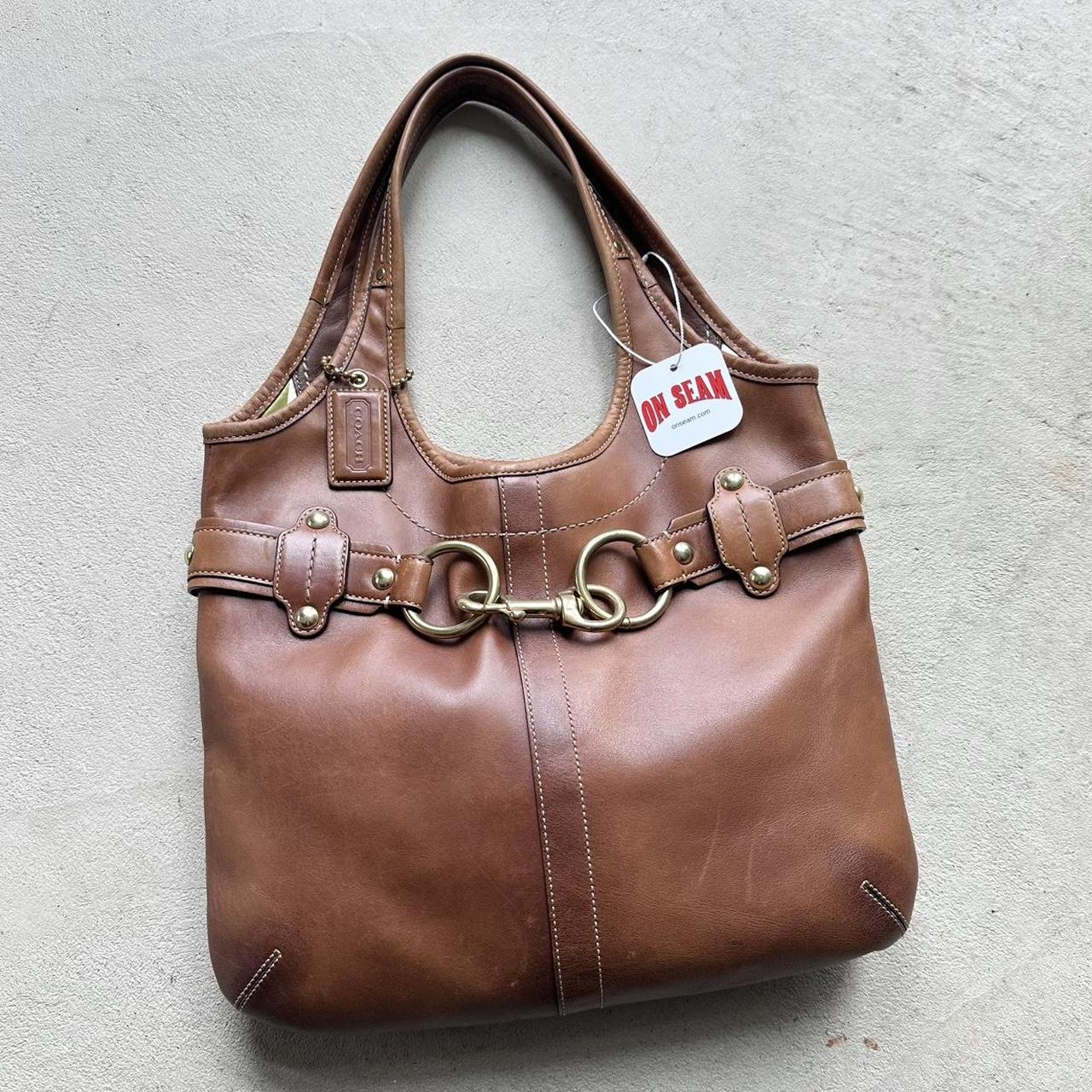 vintage y2k coach brown leather shoulder bag 6