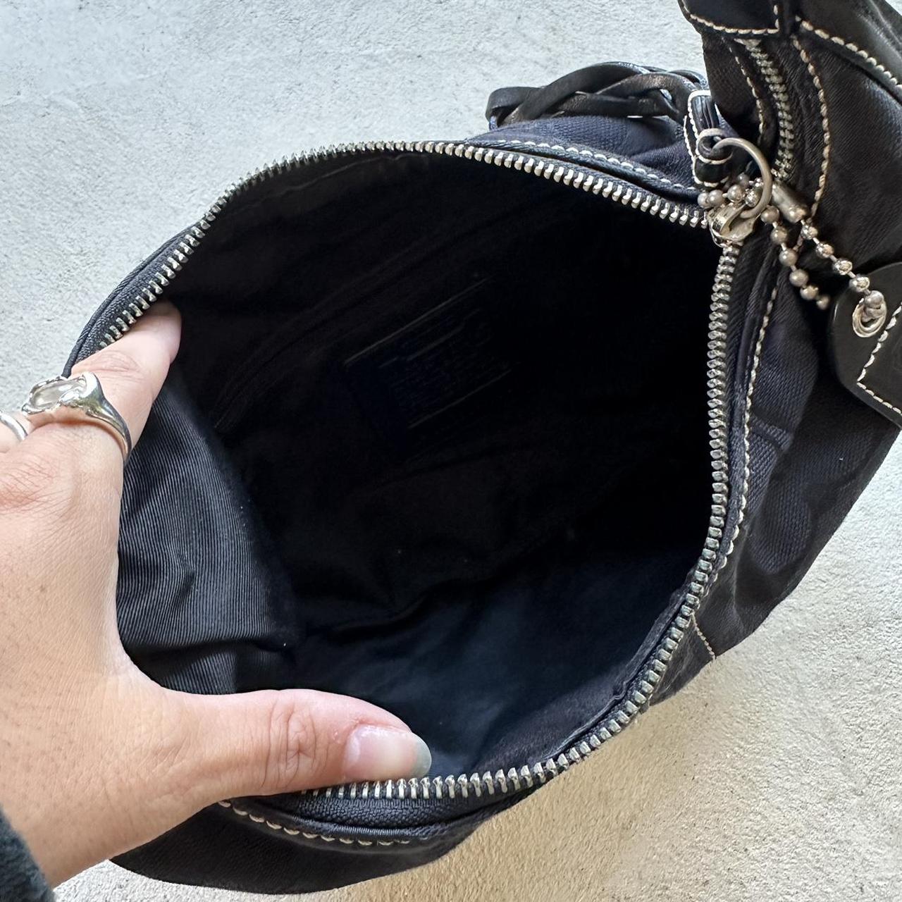 vintage y2k coach black croissant shoulder bag 14