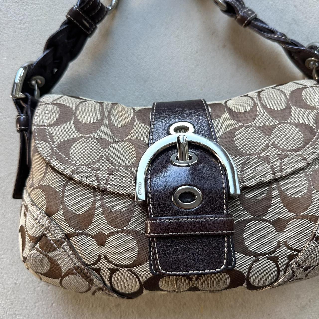 vintage y2k coach tan mini soho shoulder bag 24