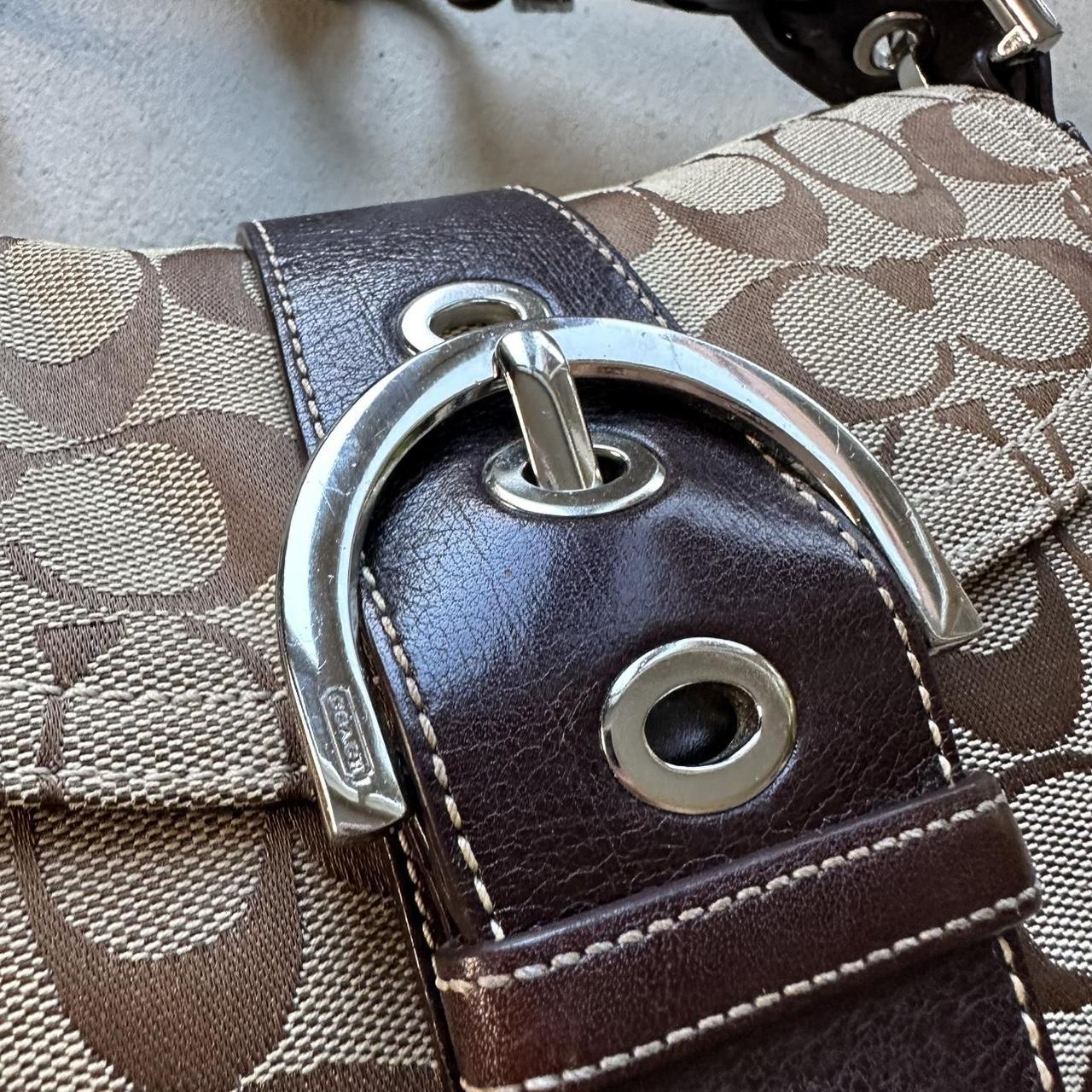 vintage y2k coach white leather mini soho shoulder bag 8