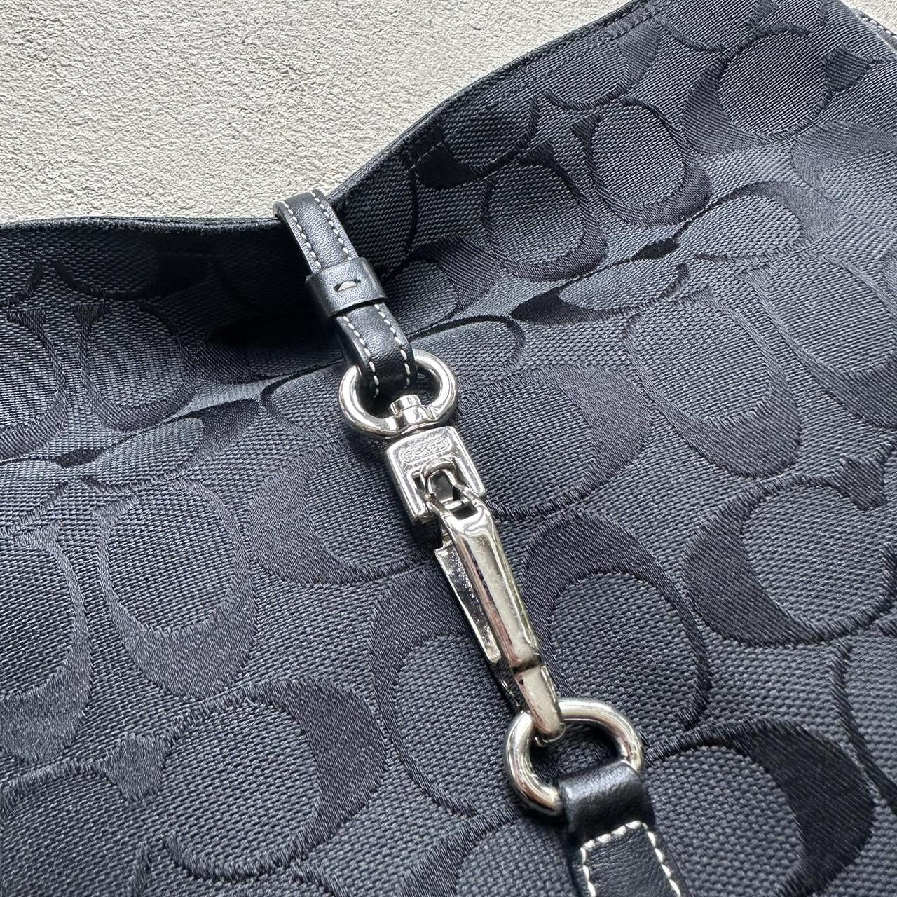 vintage y2k coach black canvas shoulder bag 1