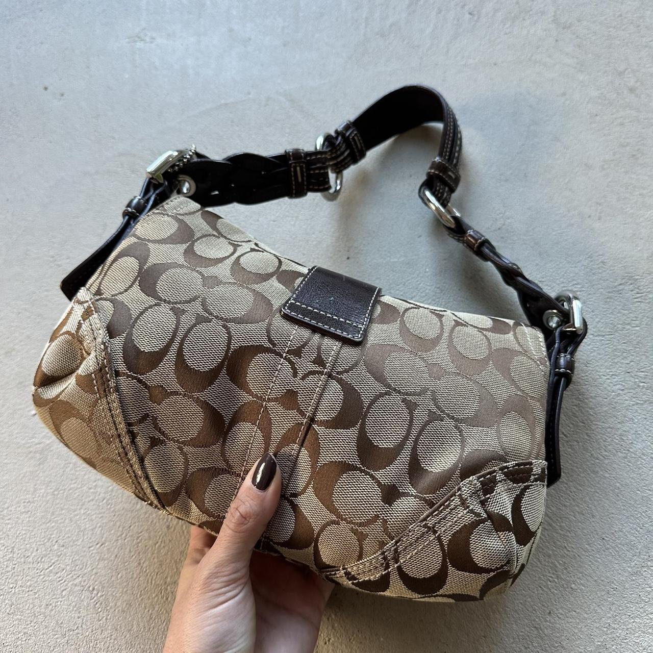 vintage y2k coach tan mini soho shoulder bag 24