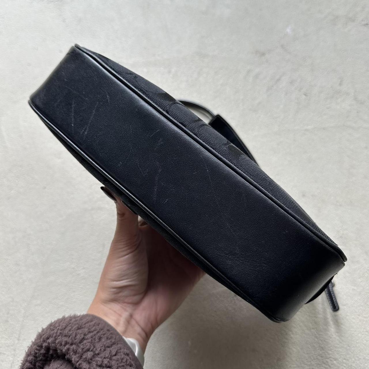 vintage y2k coach black canvas shoulder bag 1