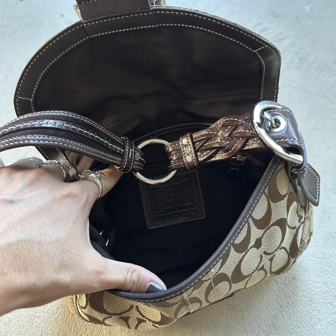 vintage y2k coach white leather mini soho shoulder bag 8