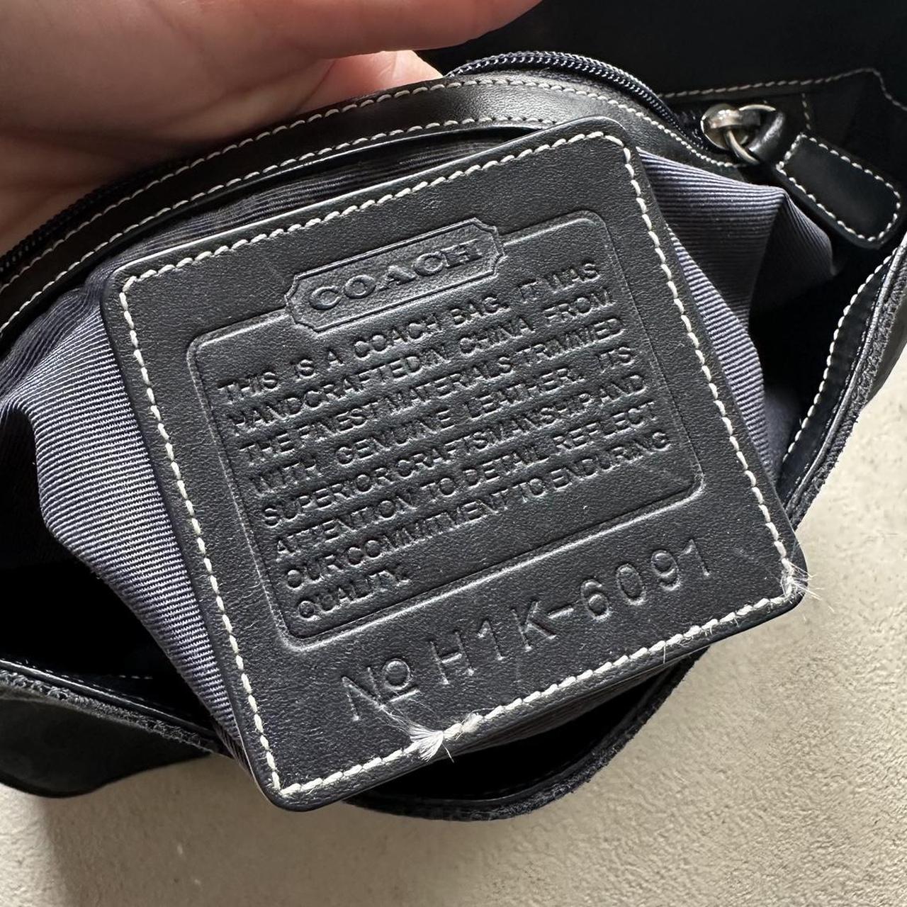 vintage y2k coach black canvas shoulder bag 1