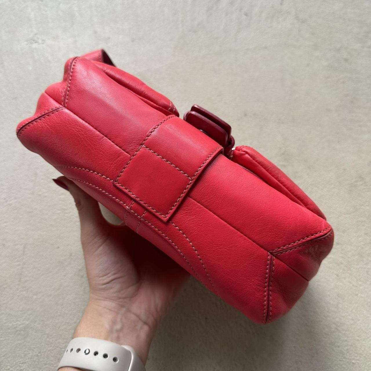 vintage y2k coach red mini leather square soho shoulder bag 1