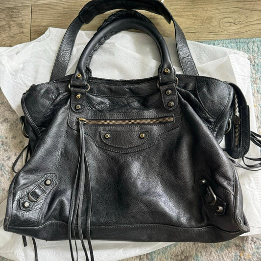 Authentic Balenciaga City Bag – Black (Medium)