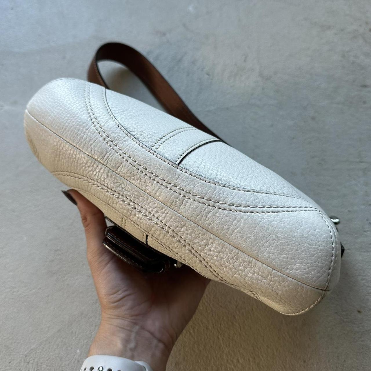 vintage y2k coach white leather mini soho shoulder bag 8