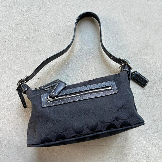vintage y2k coach black shoulder bag 11
