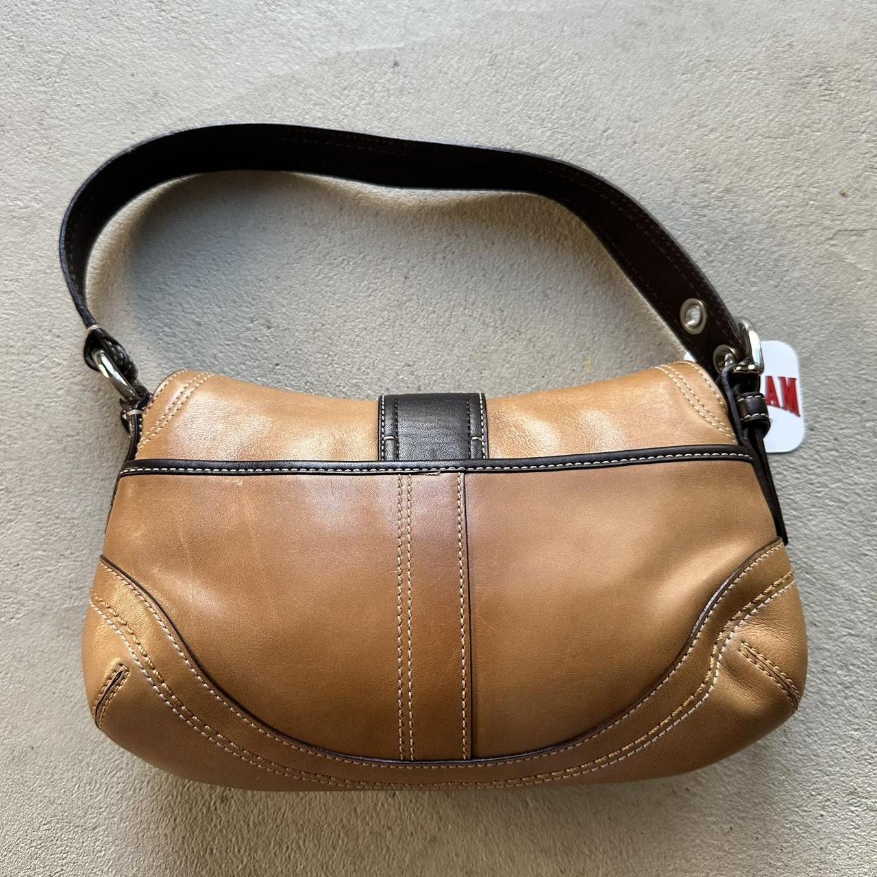 vintage y2k coach tan leather mini soho shoulder bag 7