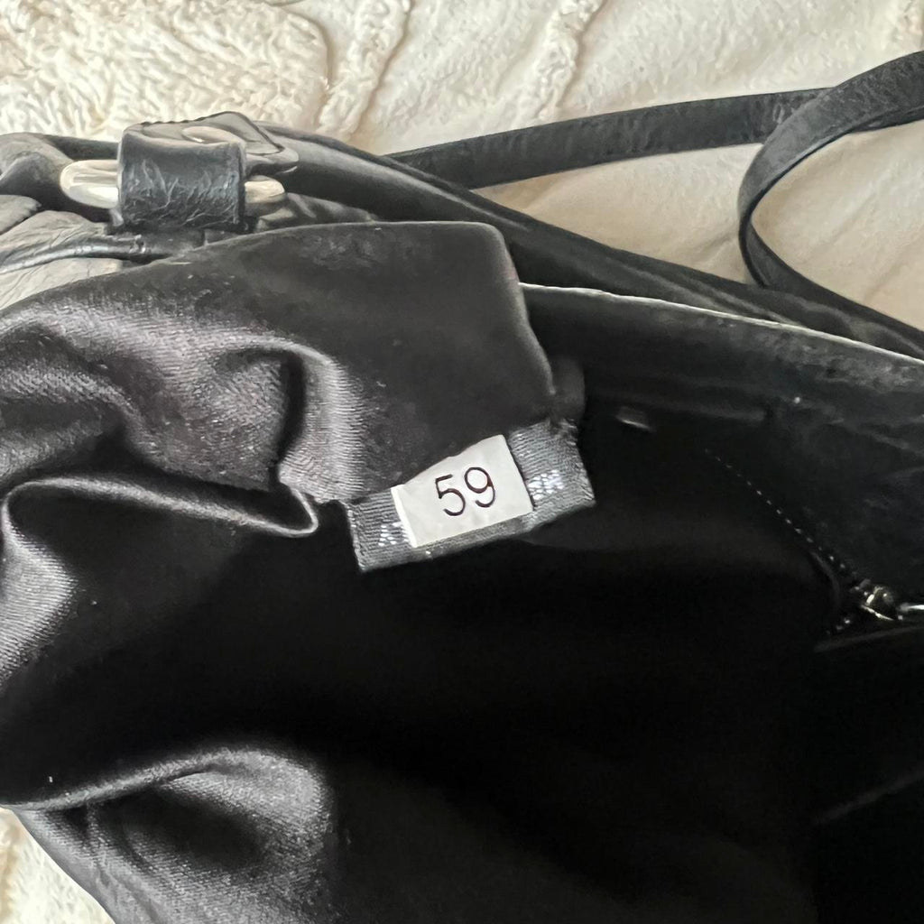 Authentic Miu Miu Vitello Lux Bow Mini Bag – Black