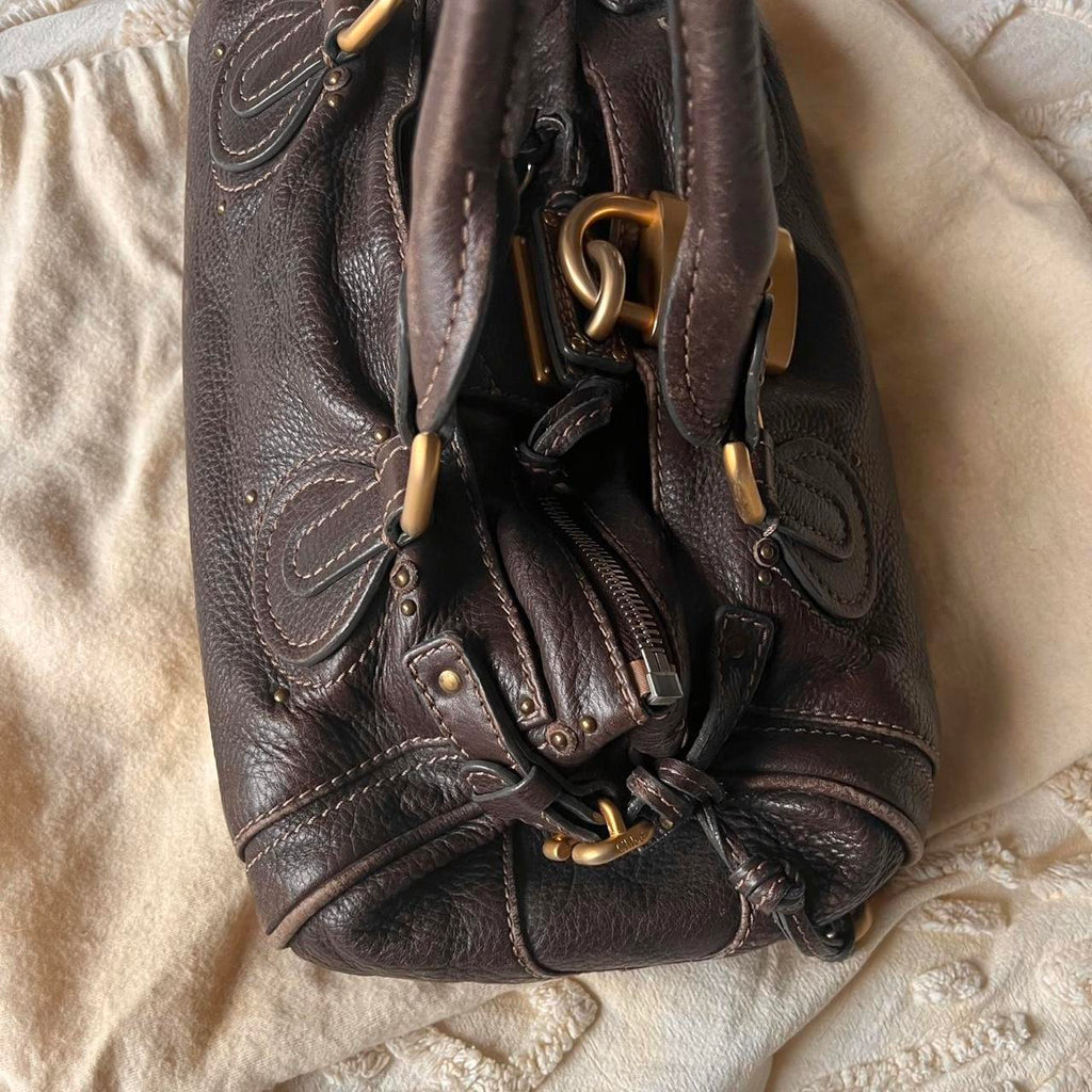 Authentic Chloé Paddington Bag – Dark Brown