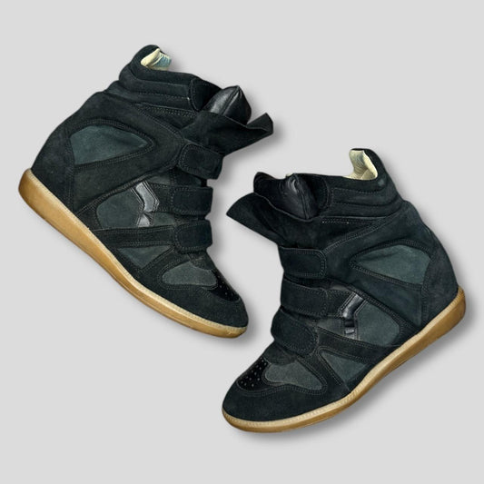 Isabel Marant Women's Black and Grey Trainers