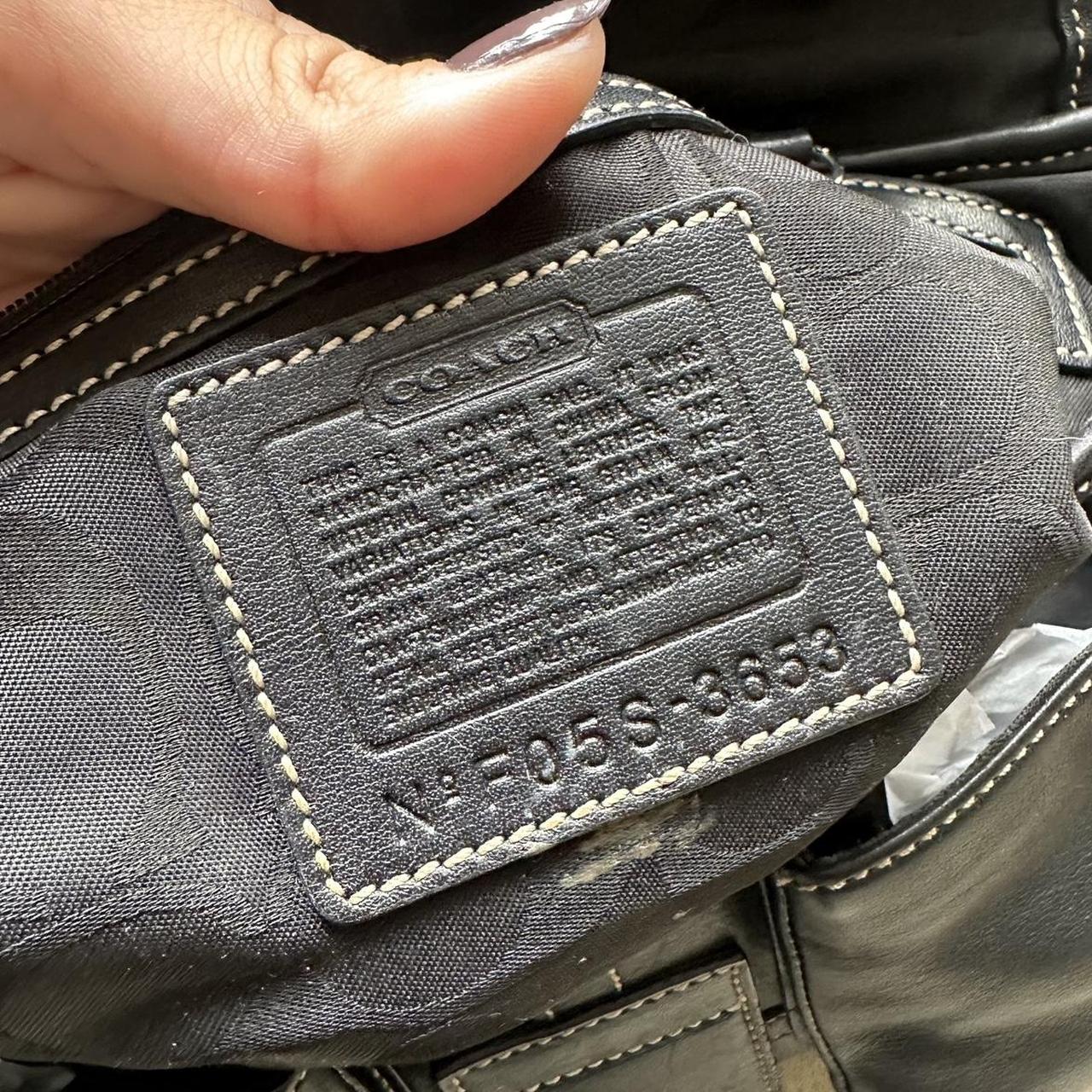 vintage y2k coach black square soho leather shoulder bag 16