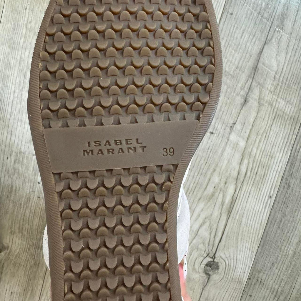 Isabel Marant Women's Grey and Cream Trainers