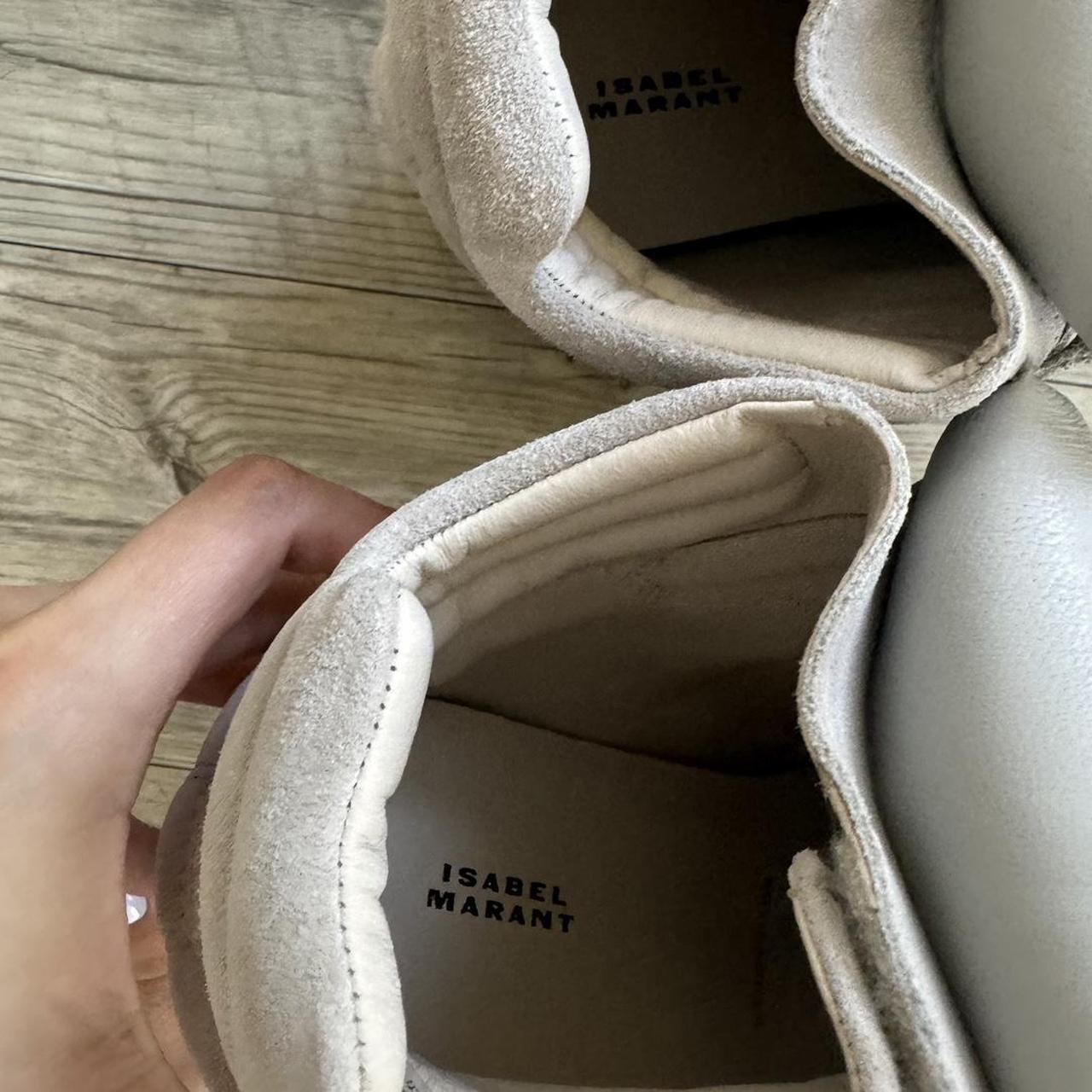 Isabel Marant Women's Grey and Cream Trainers