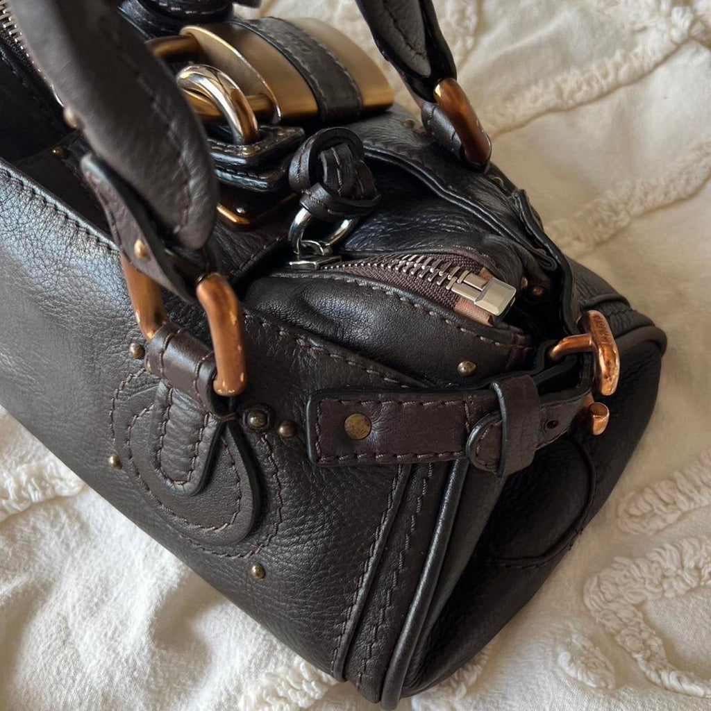 Authentic Chloé Paddington Mini Bag – Dark Brown