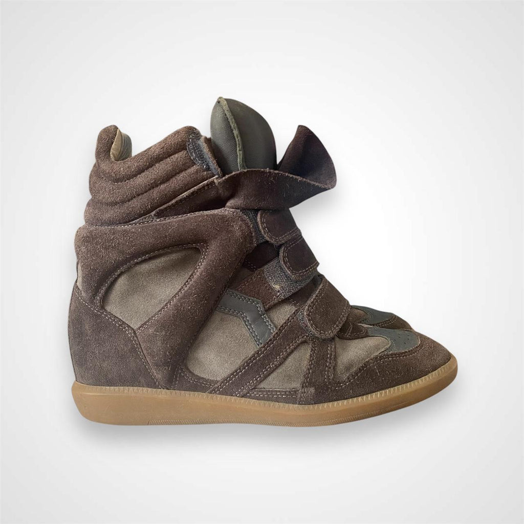 Isabel Marant Women's Brown and Grey Trainers