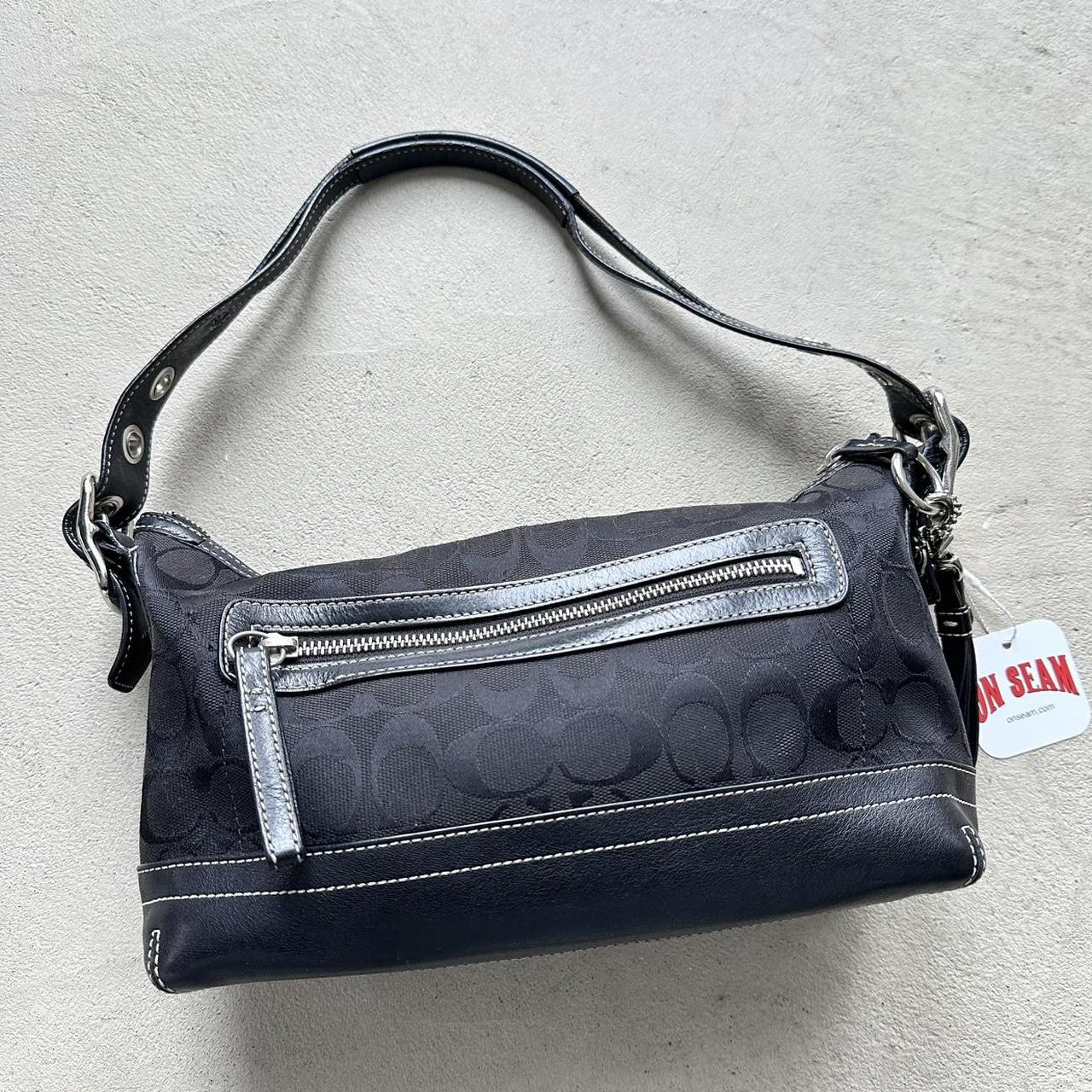 vintage y2k coach black shoulder bag 14