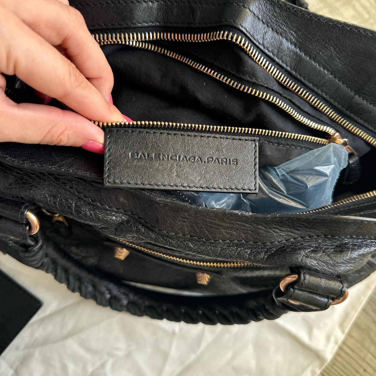 Authentic Balenciaga City Bag – Black with Gold Hardware (Medium)