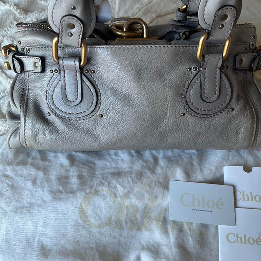 Authentic Chloé Paddington Bag – Grey