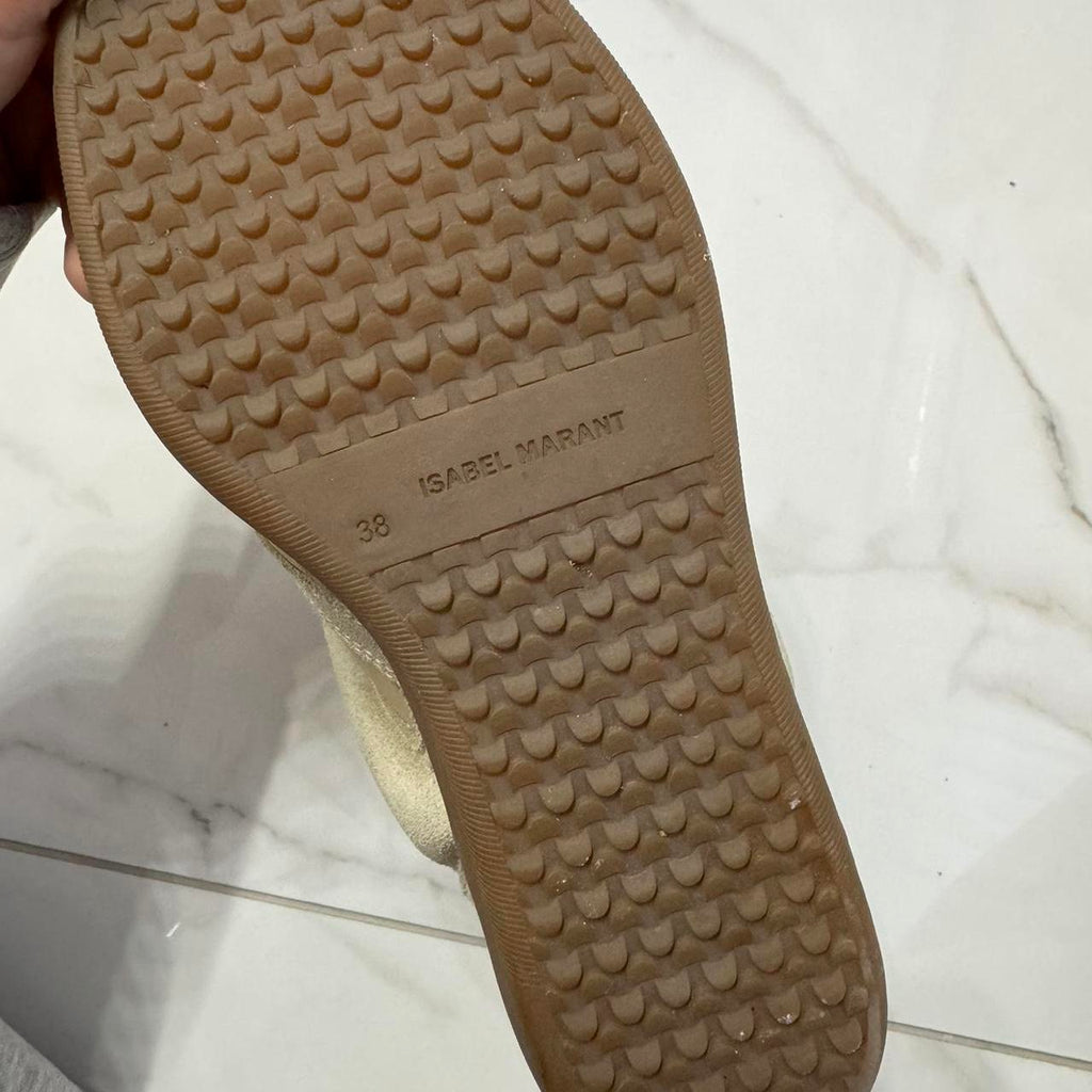 Isabel Marant Women's Tan and Cream Trainers