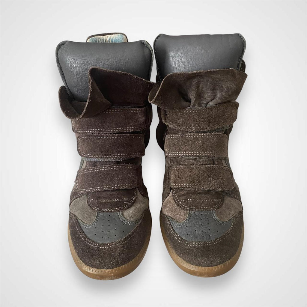 Isabel Marant Women's Brown and Grey Trainers