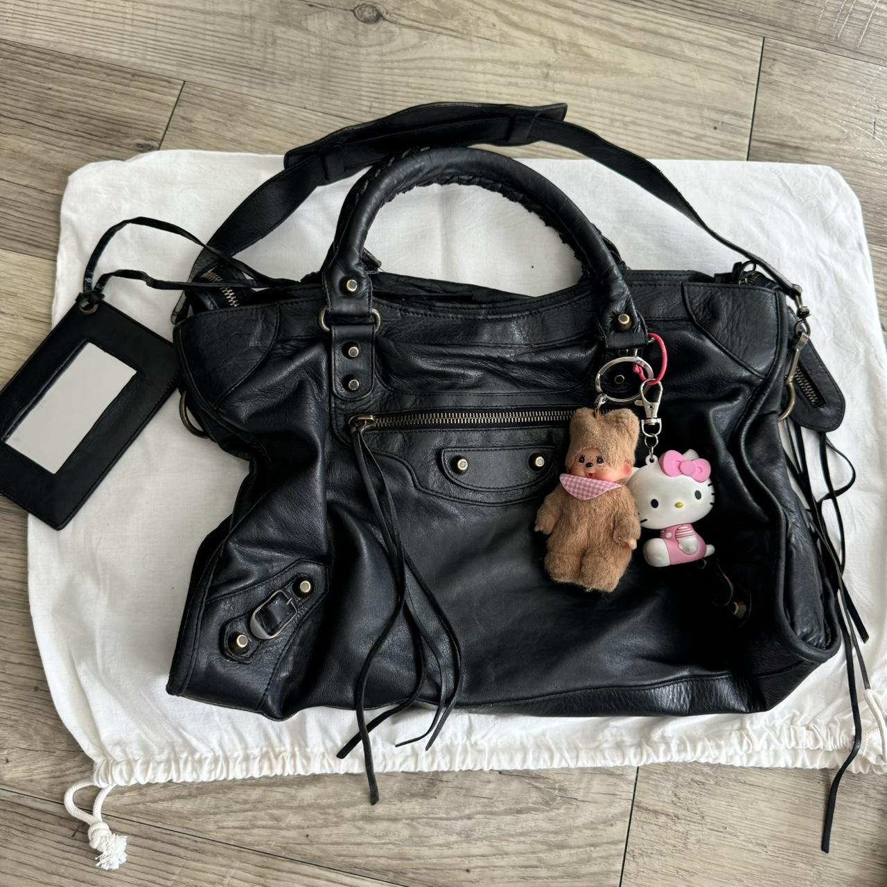 Vintage Balenciaga City Bag – Black Distressed Leather
