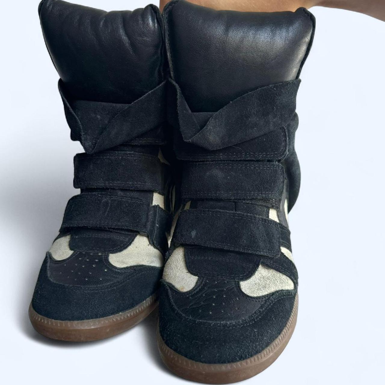 Isabel Marant Bekett Wedge Sneakers – Black & Cream